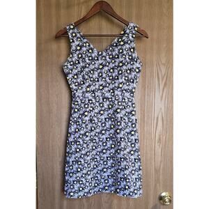 Vintage Lilly Pulitzer Daisy Floral Sleeveless Dress  White Label